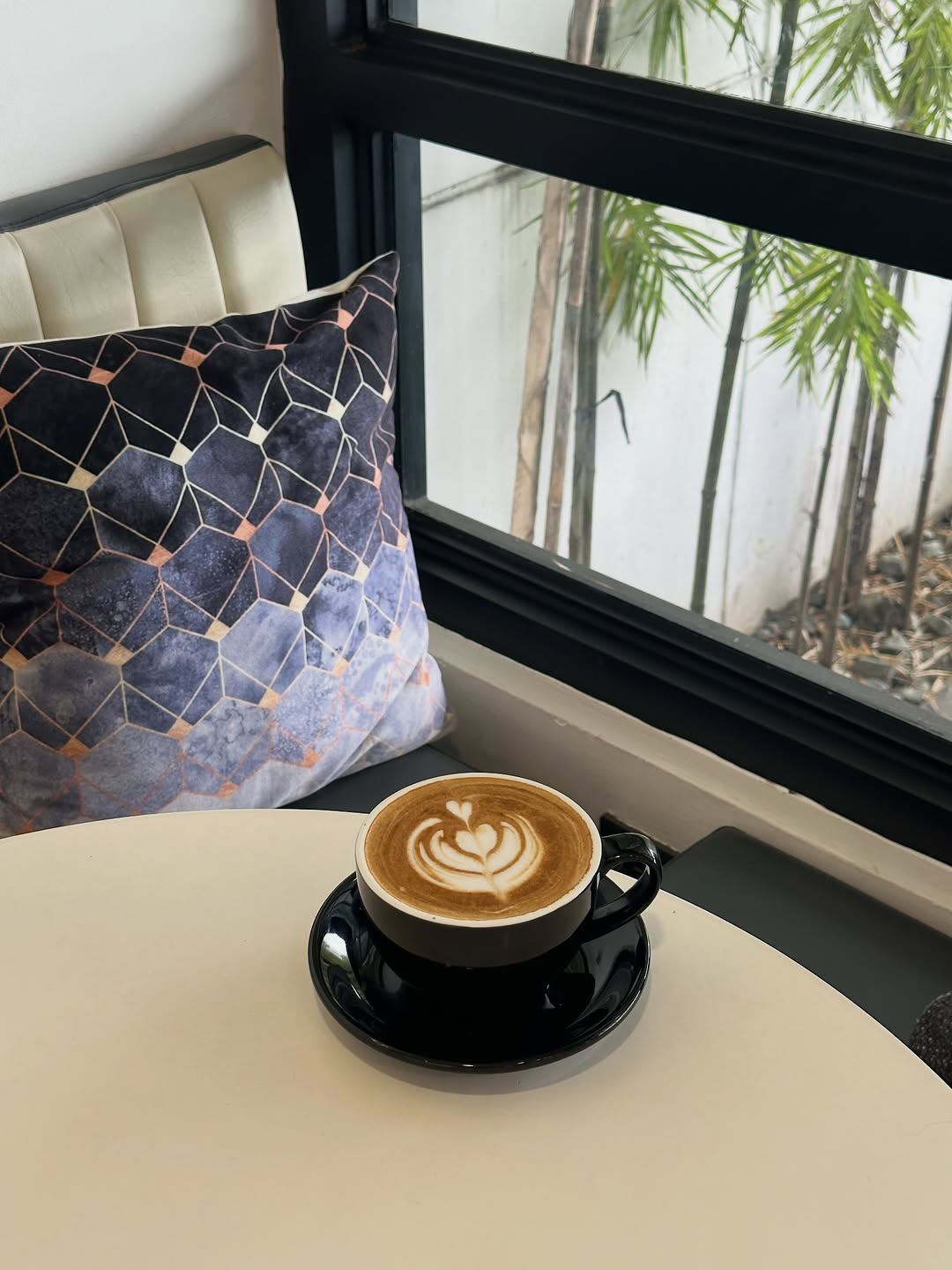 Specialty latte at Maillard Café